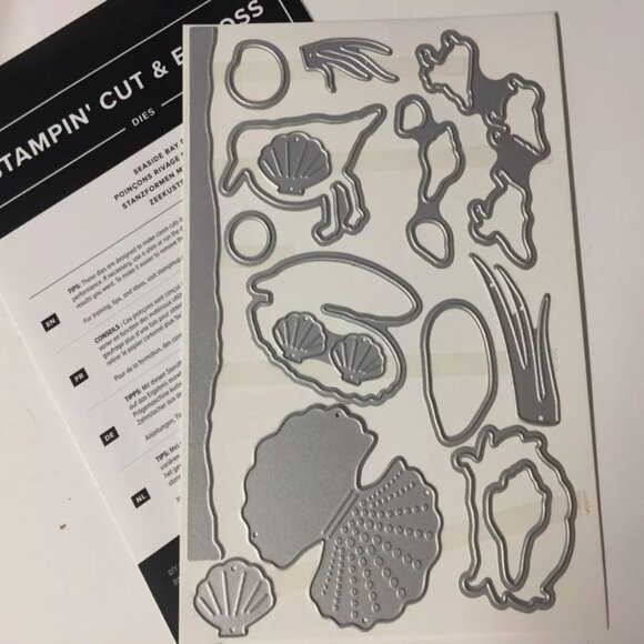 Stampin Up! Seaside Bay - Stamp set, Dies and By the Bay DSP (12 sheets) - Picture 3 of 4